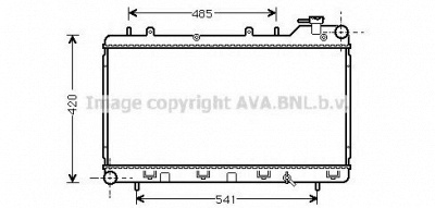 AVA QUALITY COOLING su2015 -  Радиатор, охлаждение двигателя